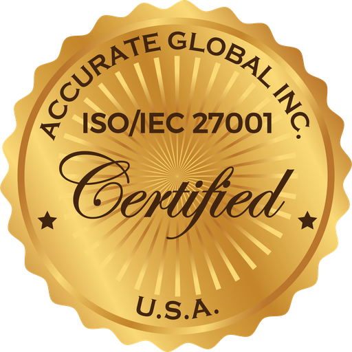 ISO/IEC 27001:2022 certified seal